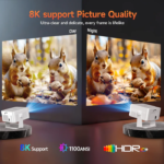 Magcubic HY450MAX 1100 ANSI Lumens Projector 1080P Wifi6 Beam 8K Native Android 14 Portable Projectors Movie Auto Focus - Image 3